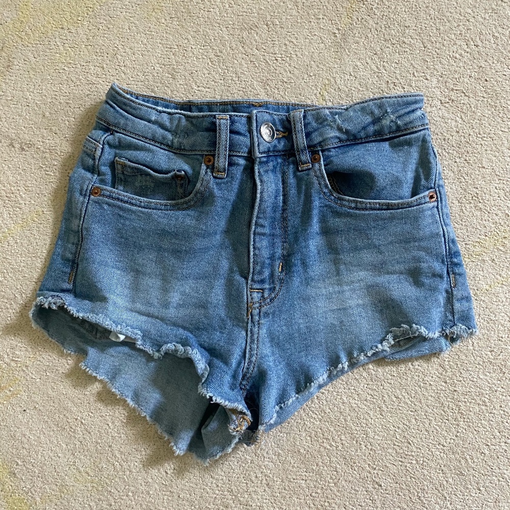 Blue Denim Shorts